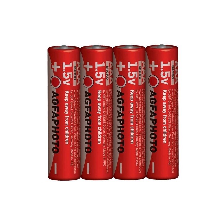 AGFAPHOTO AP-R03-4S  - 4 pz batteria Zinco AAA 1,5V